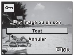 PENTAX X90 - Pour protégger toutes les images - 1