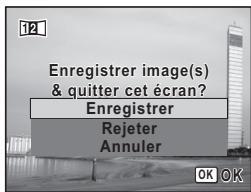 PENTAX X90 - Utilisez le bouton de navigation ( ) pour selectionner une option puis appuyez sur le bouton OK. - 1