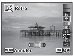 PENTAX X90 - Choisissez la couleur à l'aide du bouton de navigation (▲▶). - 1