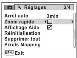 PENTAX X90 - Utilisez le bouton de navigation (▲▶) pour sélectionner ou □. - 1