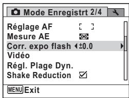 PENTAX X90 - Correction de l'intensité du flash - 1
