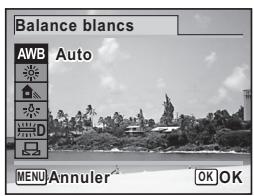 PENTAX X90 - Utilisez le bouton de navigation ( ) pour modifier le réglage. - 1