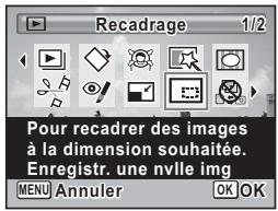 PENTAX X90 - Appuyez sur le bouton de navigation () . - 1