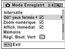 PENTAX X90 - Utilisez le bouton de navigation (▲▶) pour sélectionner ou □. - 1