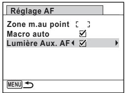 PENTAX X90 - Réglage de la lumière auxiliaire AF - 1