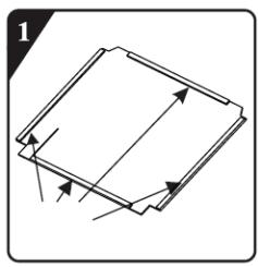 THOMSON TW147AWH - Installation du capot inférieur - 1