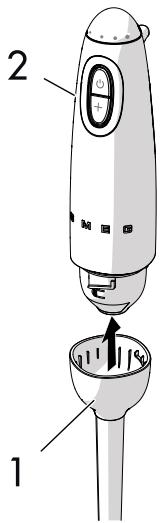SMEG HBFO2RDEU - Utilisation des accessoires du mixeur à immersion - 1