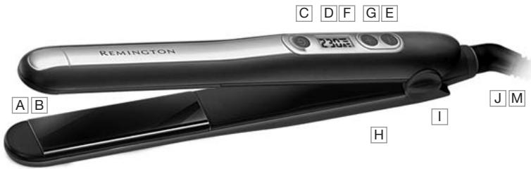 REMINGTON S1051 PROTECT SHINE - Sleek &amp; Curl Slim 230^ C - 1