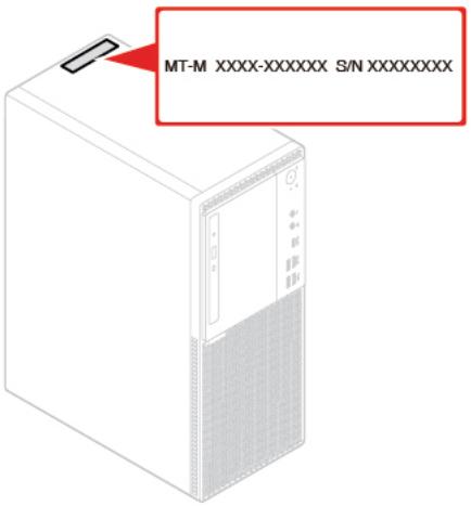 LENOVO M720TOWER - Type de machine et étiquette de modèle - 1