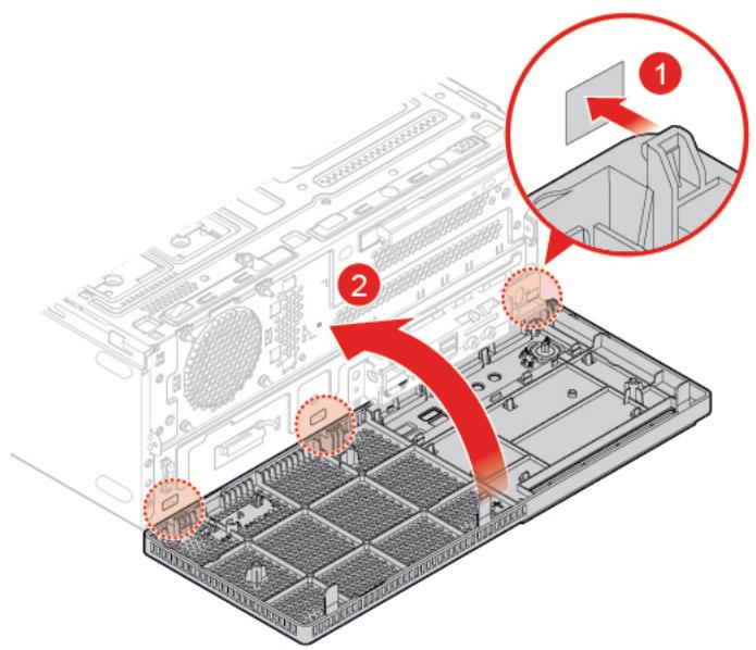 LENOVO M720TOWER - Remplacement du panneau frontal - 2