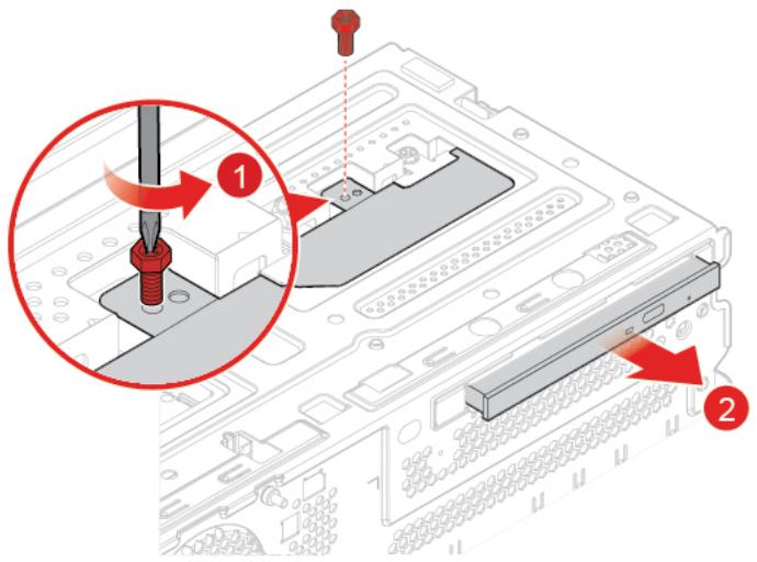 LENOVO M720TOWER - Remplacement du disque optique - 1
