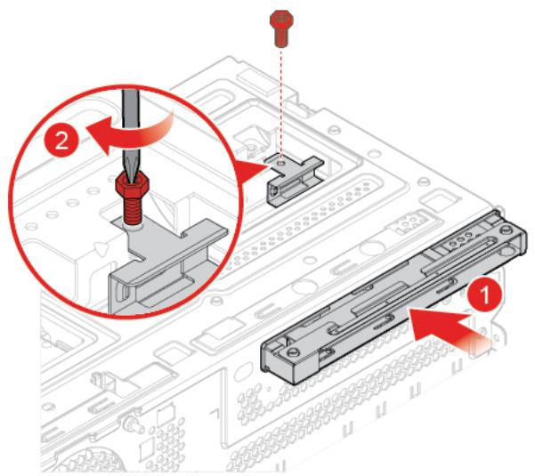 LENOVO M720TOWER - Remplacement du support du disque optique - 2