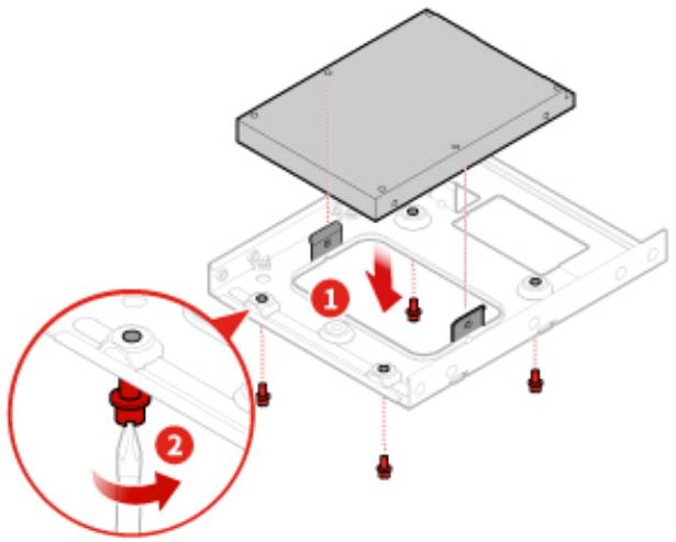 LENOVO M720TOWER - Remplacement de l'unité de stockage de 2,5 pouces - 2