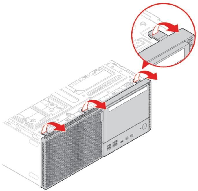 LENOVO M720TOWER - Remplacement du panneau frontal - 1