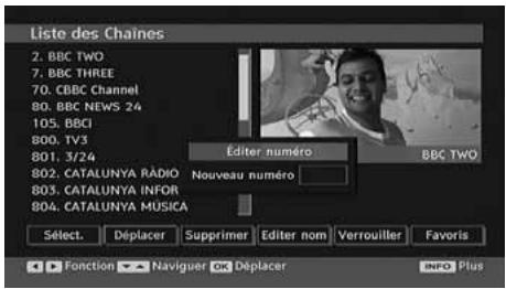PROLINE LD1922D - Déplacer des chaînes dans le tableau des programmes - 1