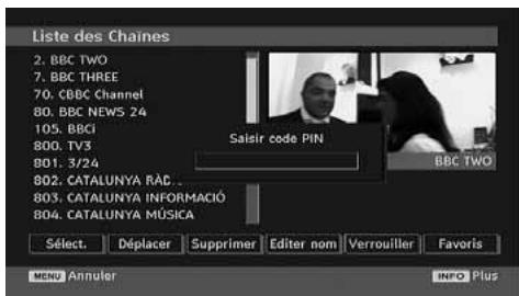 PROLINE LD1922D - Ajout des codes de verrouillage à des chaînes - 1