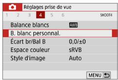 CANON 250D - Balance des blancs personnalisé - 2