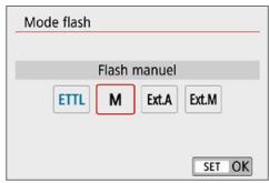 CANON 250D - Mode flash - 2