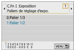 CANON 250D - Modifiez le réglage à votre guise. - 1