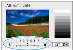 CANON 250D - Réglage de la luminosité de l'écran LCD - 2