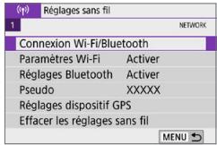 CANON 250D - Connexion à une imprimante par liaison Wi-Fi - 1