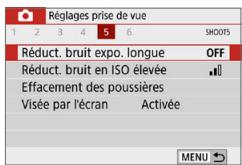 CANON 250D - Réduction du bruit pour les expositions longues - 1