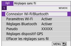 CANON 250D - Reconnexion par liaison Wi-Fi - 1