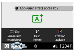 CANON 250D - Indicateur du niveau de charge de la batterie - 1