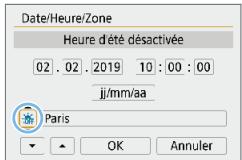 CANON 250D - Reglez la date et l'heure. - 1