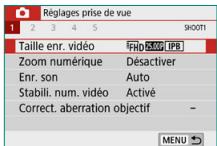 CANON 250D - Écran de menu - 4