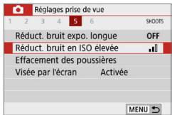 CANON 250D - Réduction du bruit en ISO élevé - 1