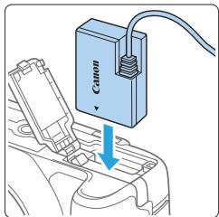CANON 250D - Branchez le cordon d'alimentation. - 1