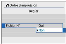 CANON 250D - Réglage des options d'impression - 5