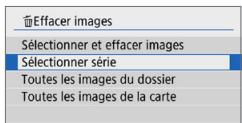 CANON 250D - Spécification d'une série d'images à effacer - 1