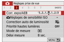 CANON 250D - Réglages des fonctions du menu - 2