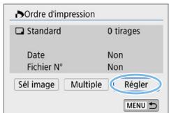 CANON 250D - Réglage des options d'impression - 2