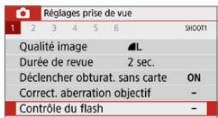 CANON 250D - Réglage des fonctions du flash - 1