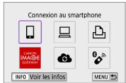 CANON 250D - Ajoutez CANON iIMAGE GATEWAY comme destination. - 1