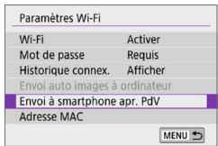 CANON 250D - Transfert automatique des images à mesure que vous photographiez - 2