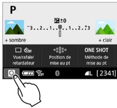 CANON 250D - Exemple d'écran (Contrôle rapide) - 1