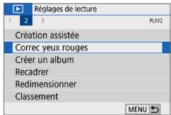 CANON 250D - Correction des yeux rouges - 1