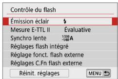 CANON 250D - Réglage des fonctions du flash - 2