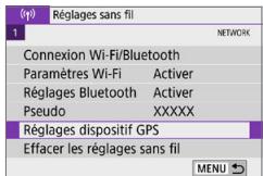 CANON 250D - Fixez le GP-E2 à l'appareil photo. - 1