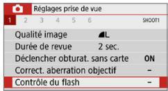 CANON 250D - Correction d'exposition au flash - 1