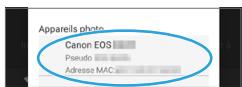 CANON 250D - Utilisez le smartphone pour étabir une connexion Wi-Fi. - 1
