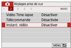 CANON 250D - Continuez à enregistrer d'autres instantanés video. - 1