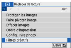 CANON 250D - Application d'effets de filtrre créé - 1