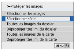 CANON 250D - Spécification d'une série d-images à protéger - 1
