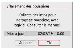 CANON 250D - Obtention des données d'effacement des poussières - 2