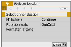 CANON 250D - Creation d'un dossier - 1